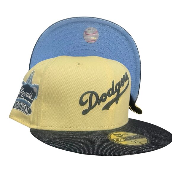 New Era Brooklyn Dodgers Jackie Robinson Montreal Royals Fitted Hat Size 7 5/8 - Picture 1 of 7